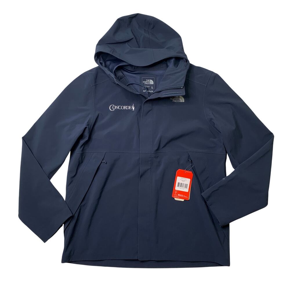 The North Face Jacket Mens XL Extra Large Navy Apex Flex DryVent Hoodie *LOGO